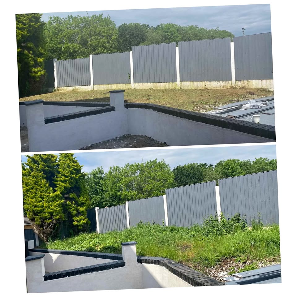 Fence and garden work